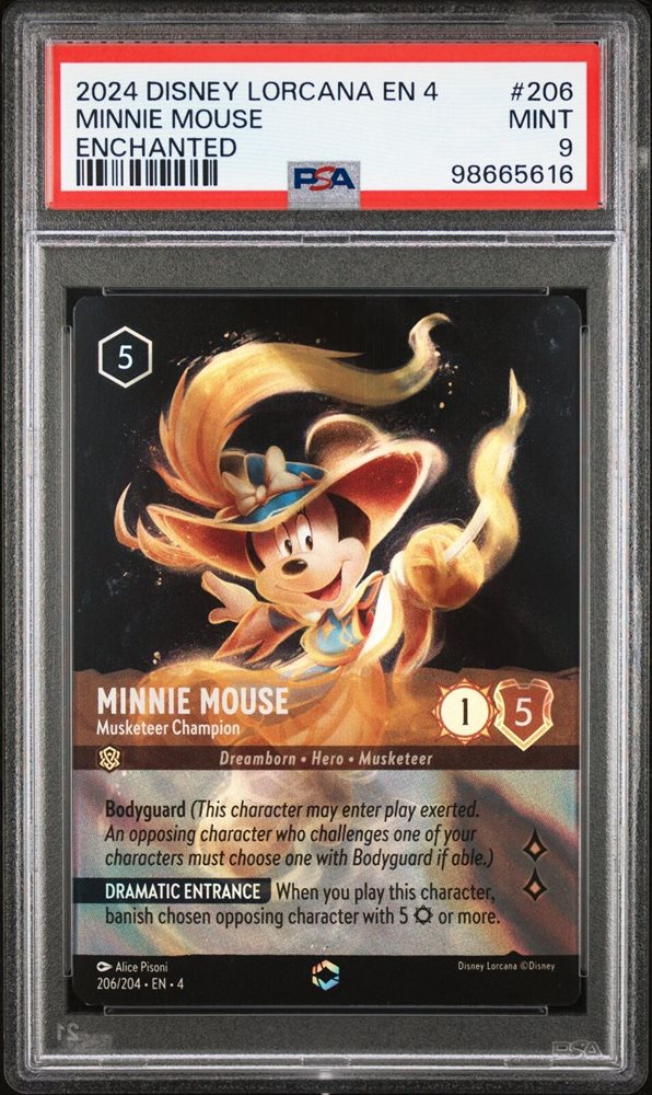 PSA10 Disney Lorcanaミニーマウス #206 3199 PSA10 Disney Lorcana