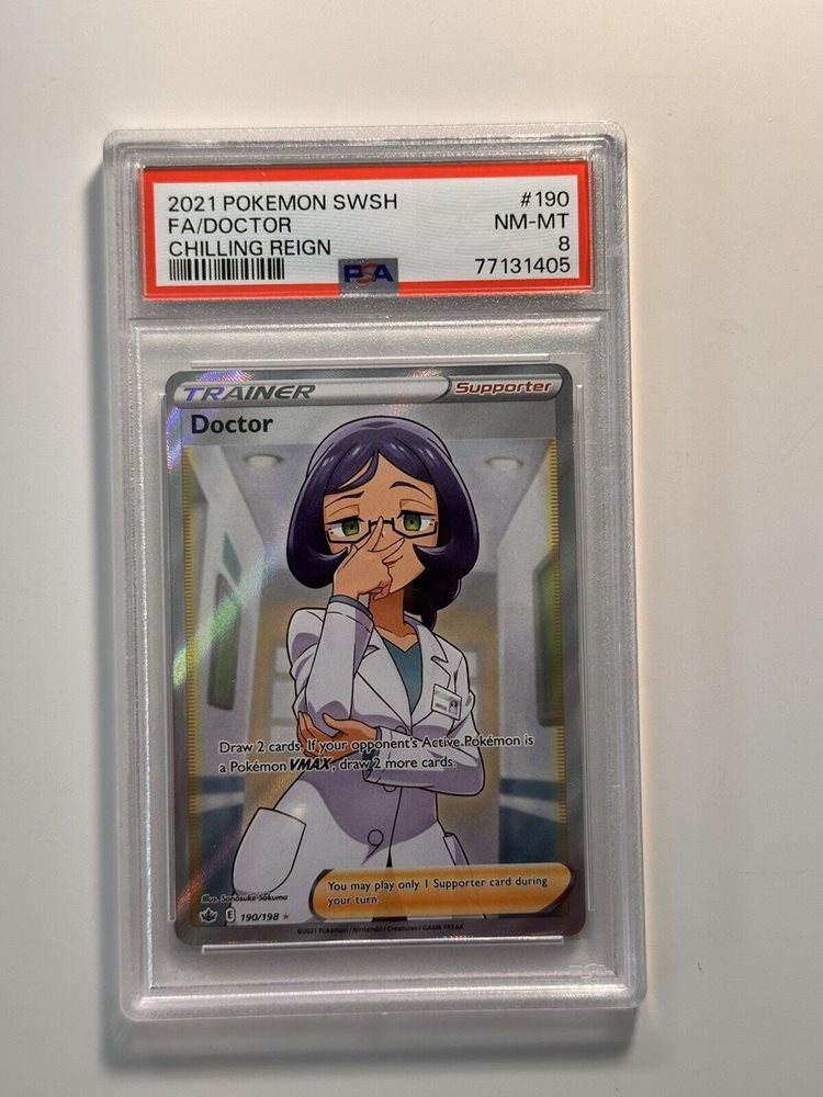 full art doctor pokemon card Amazon.com: Doctor - 190/198 - Full Art Ultra Rare - Sword & Shield main image 1