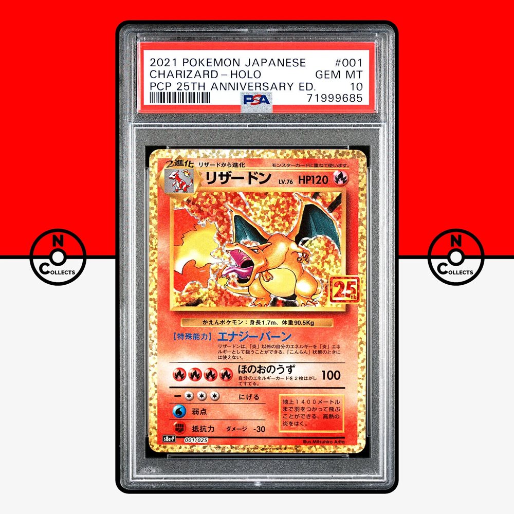 charizard pokemon card 25th anniversary 2021 Pokemon 25th Anniversary Corporate History Charizard CGC Pristine –  Card Journeys