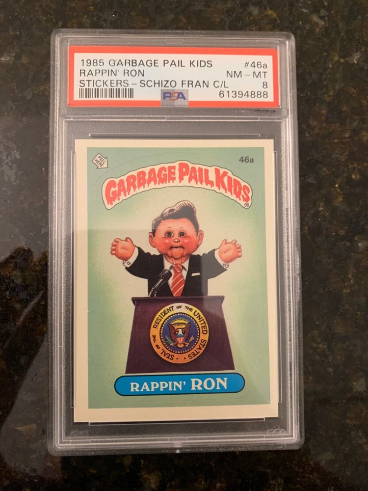 1985 Topps Garbage Pail Kids Original Series 2 #46a Rappin' Ron front