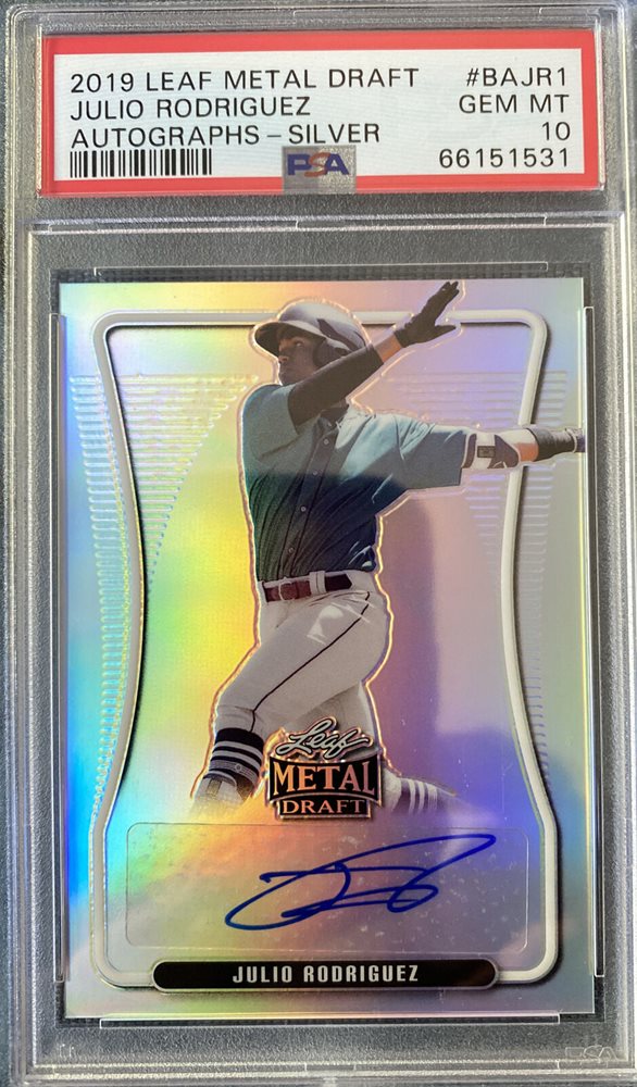 Julio Rodriguez 直筆サインカード2020 Leaf Draft