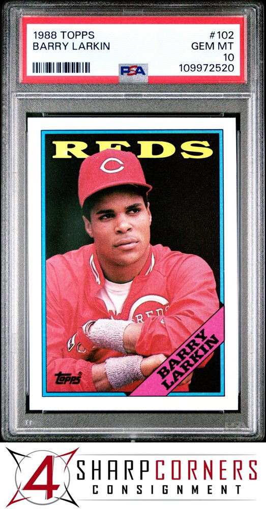 Topps - 5枚限定 Topps Cosmic Barry Larkin PSA 9 Auction Prices Realized Baseball Cards 1988 TOPPS Barry Larkin
