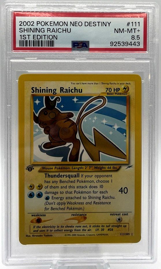 ポケモン - ポケモンカード　ひかるライチュウ　1st ED 1st Edition Shining Raichu 英語 Shining Raichu [1st Edition] #111 Prices | Pokemon Neo