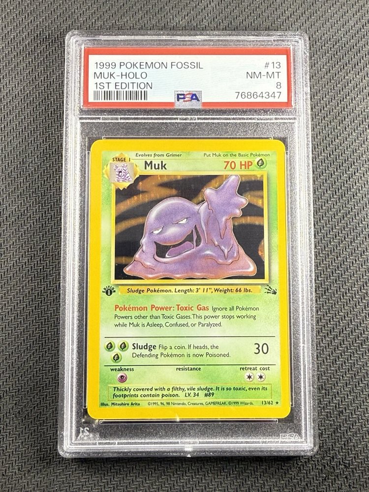 Auction Prices Realized Tcg Cards 1999 POKEMON FOSSIL Muk-Holo