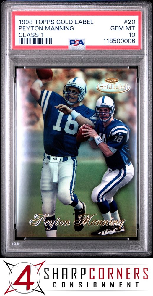 サプライ・アクセサリ・グッズ Peyton Manning Rookie Gold Label, PSA 8 サプライ・アクセサリ・グッズ Peyton Manning Rookie Gold