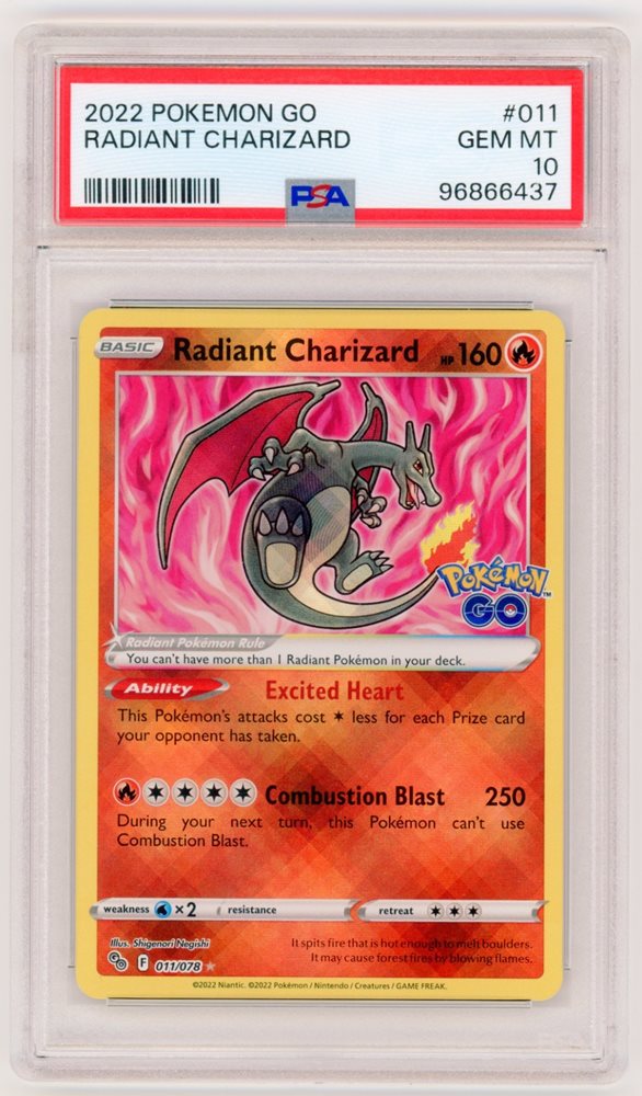 かがやくリザードン　radiant charizard ポケモンGO PSA10 Auction Prices Realized Tcg Cards 2022 POKEMON GO JAPANESE