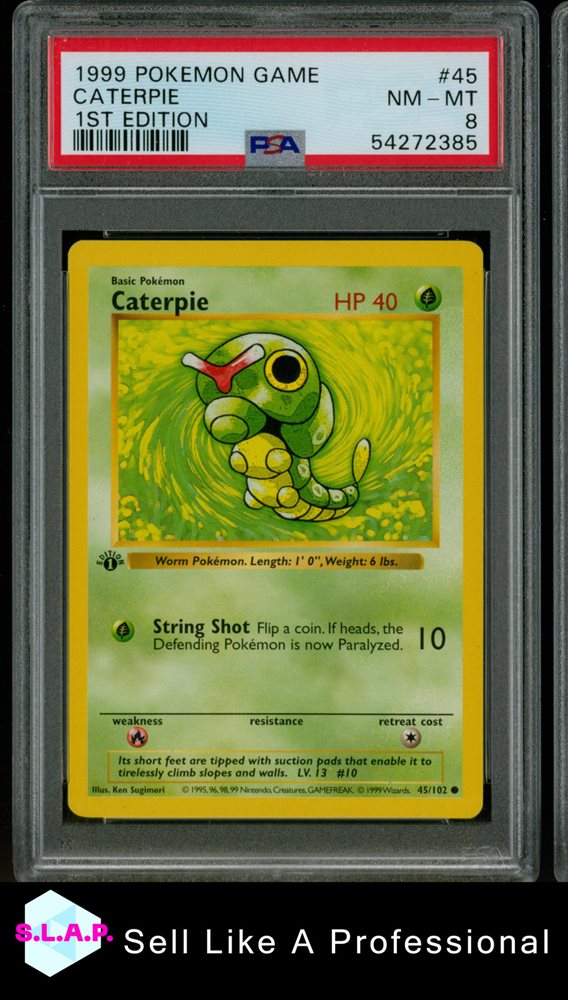 Auction Prices Realized Tcg Cards 1999 POKEMON GAME Caterpie