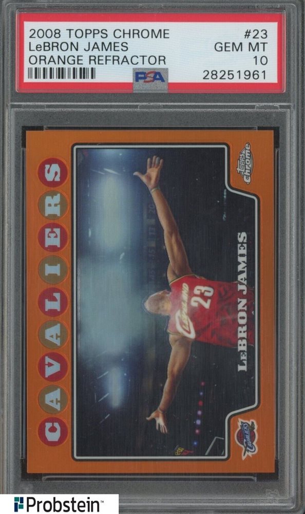 2008 topps chrome lebron james