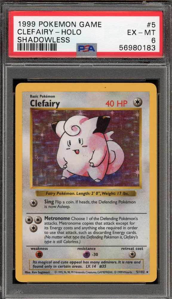 Auction Prices Realized Tcg Cards 1999 POKEMON GAME Clefairy
