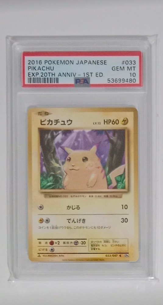 ☆PSA10☆GEM MINT【ピカチュウ/C/CP6/1st Edition】2016 Pikachu 033