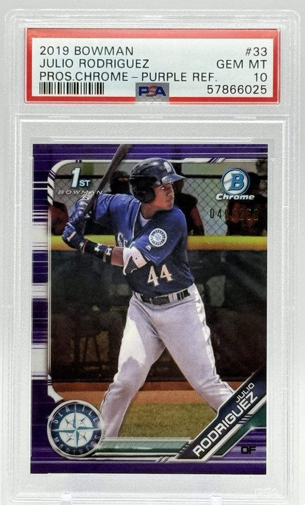 その他 bowman Julio Rodriguez psa10 chrome HR Cards on X: 