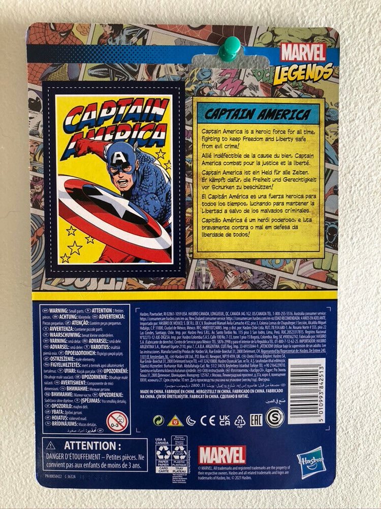 Marvel Legends CAPTAIN AMERICA Kenner Retro 3.5" Action