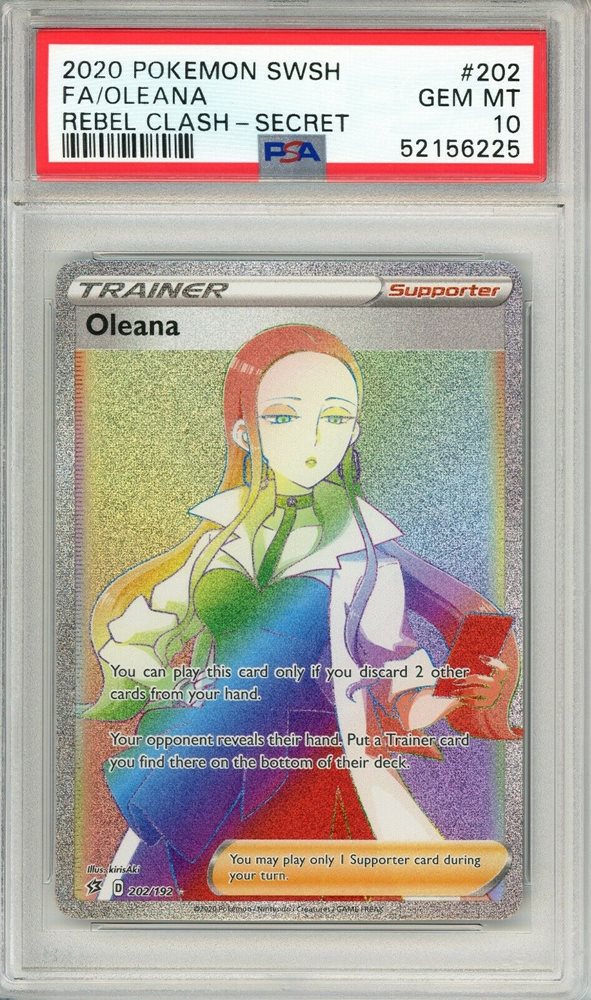 PSA10 Oleana SR 105/096 S2 Rebellion Crash - Pokemon Card
