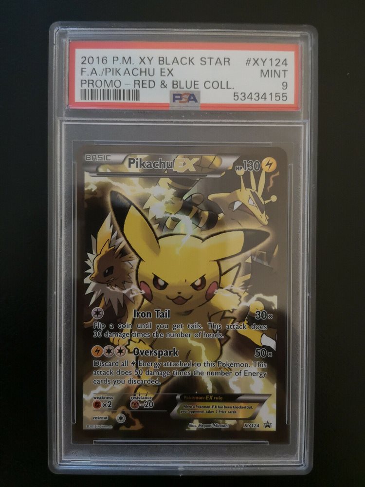 Pokemon Pikachu EX XY124 Red-Blue Collection TCGO Online Promo Code Pokemon Pikachu EX XY124 Red-Blue Collection TCGO Online Promo Code