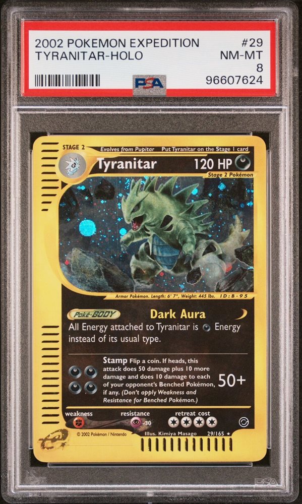カードダスその他 2002 1st Edition Tyranitar-Holo Auction Prices Realized Tcg Cards 2002 POKEMON EXPEDITION
