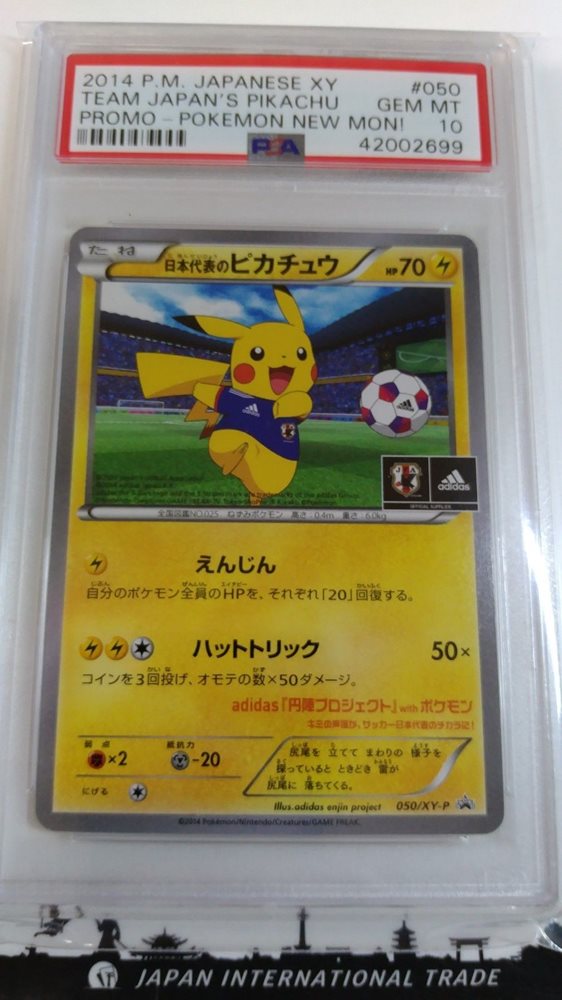 Auction Prices Realized Tcg Cards 14 Pokemon Japanese Xy Promo Team Japan S Pikachu Pokemon New Mon
