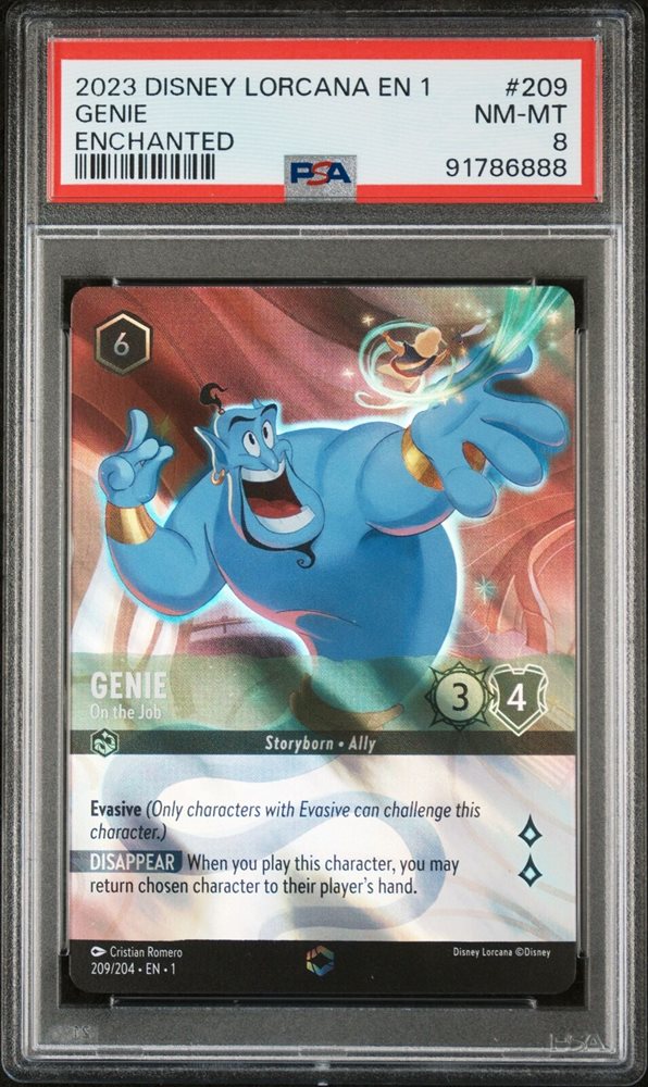ロルカナ Lorcana エンチャンテッド enchanted ジニー PSA Auction Prices Realized Tcg Cards 2023 DISNEY LORCANA EN 1