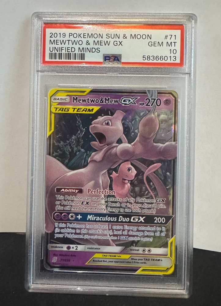 ポケモンカードゲーム MEWTWO & MEW GX PSA10 2019 Mewtwo & Mew GX PSA 10 - カルドバ