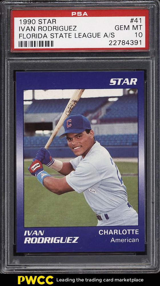 1990 STAR #20 IVAN RODRIGEZ PSA GEM 10（1990 STAR #20 IVAN
