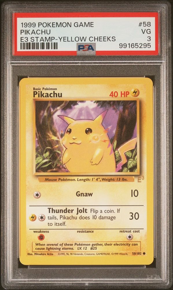 Auction Prices Realized Tcg Cards 1999 POKEMON GAME Pikachu