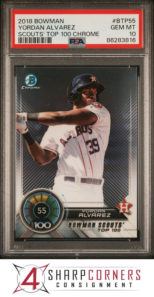 スポーツ選手 yordan alvarez 2nd bowman Gold Top100 There Are 74 Yordan Alvarez Rookie Cards In Existence - A