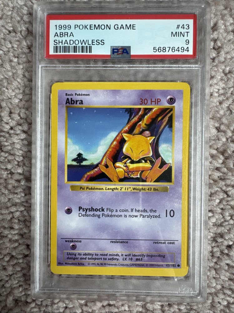ポケモンカードゲーム Abra 1st edition shadow less Abra [1st Edition] #43 Prices | Pokemon Base Set | Pokemon Cards