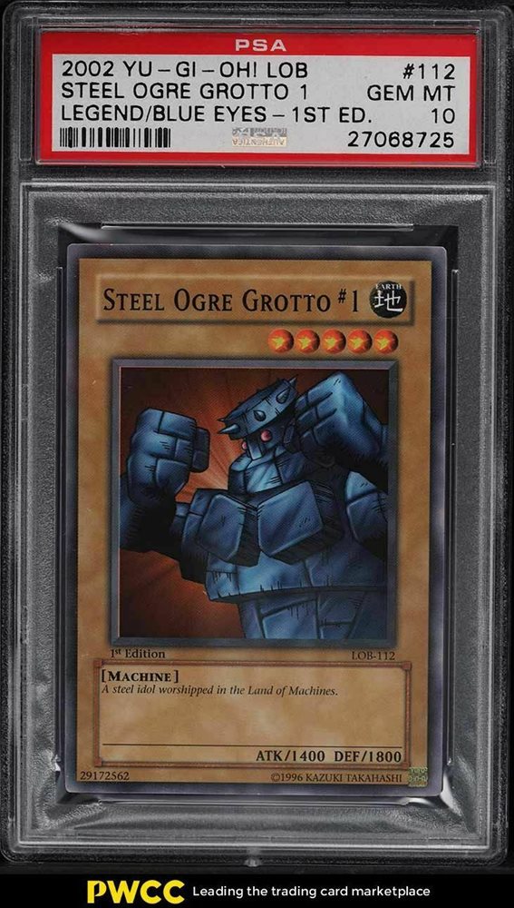 LOB-112 1st Edition YuGiOh M/NM 1x Steel Ogre Grotto #1 Common LOB-112 1st Edition YuGiOh M/NM 1x Steel Ogre Grotto #1 Common