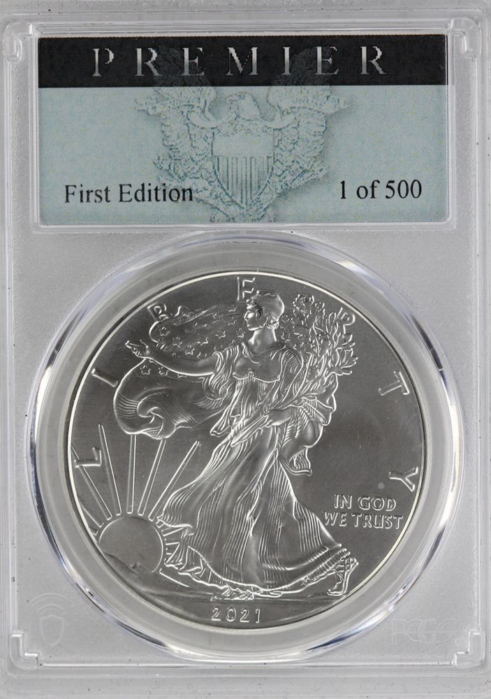 緊急生産 2021 PCGS MS70 シルバーイーグル T1 2021 P American Silver Eagle - T 1 Emergency Issue PCGS MS70, MS70