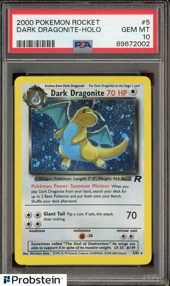 Auction Prices Realized Tcg Cards 2000 POKEMON ROCKET Dark