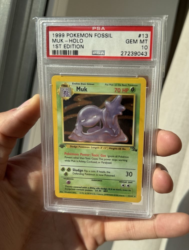 Auction Prices Realized Tcg Cards 1999 POKEMON FOSSIL Muk-Holo