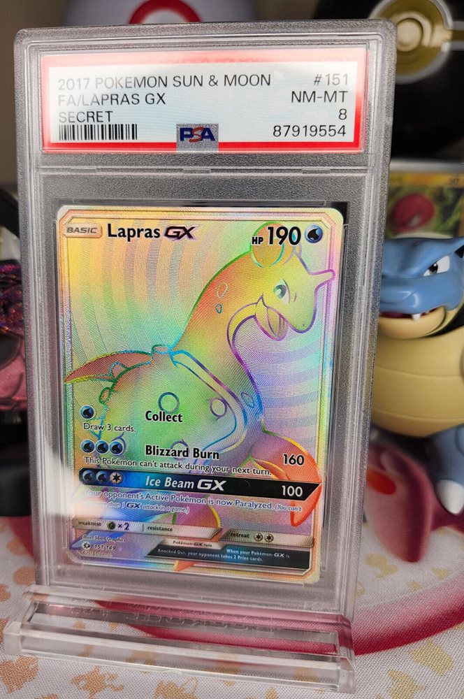 lapras pokemon card gx Lapras GX 35/149 Sun & Moon Ultra Rare Holo Pokemon Card NM