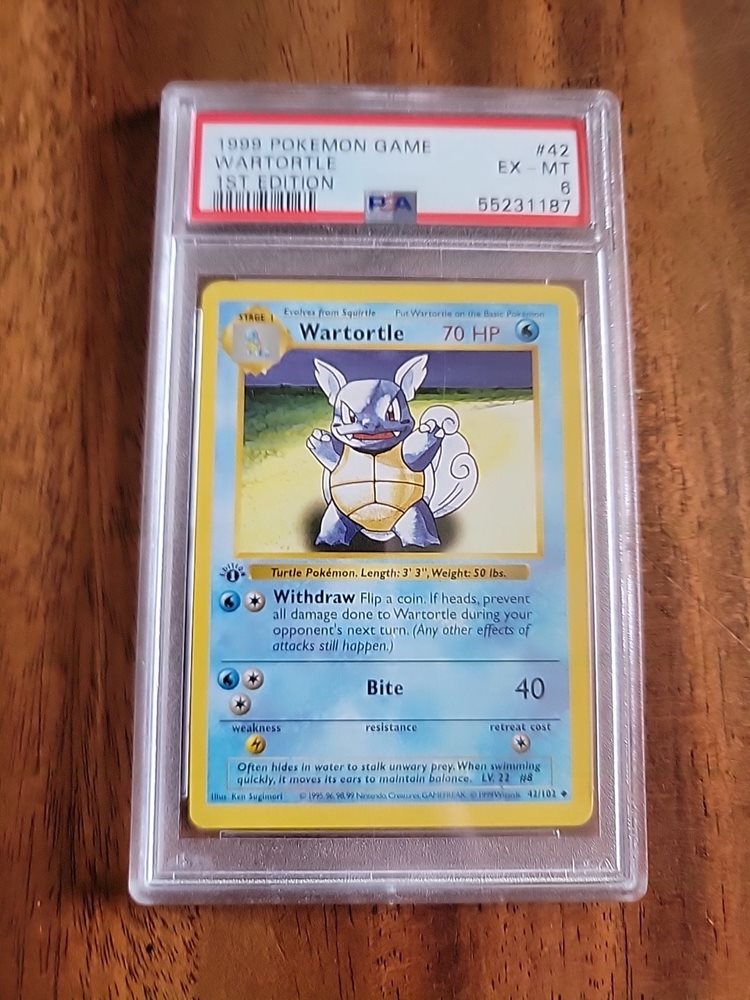 ポケモンカード Wartortle 42/102 旧裏 英語版　psa Wartortle [1st Edition] #42 Prices | Pokemon Base Set