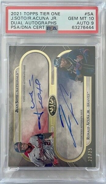 スポーツ選手 JUAN SOTO / RONALD ACUNA JR. DUAL AUTO 2021 Topps Museum Coll Dual Auto #AS Ronald Acuna Jr / Juan