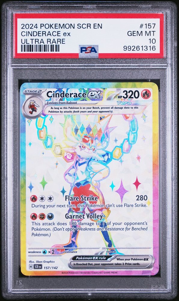 grapploct pokemon card value Pokemon CINDERACE VMAX Full Art Rare Holo 019/072 Shining Fates main image 0
