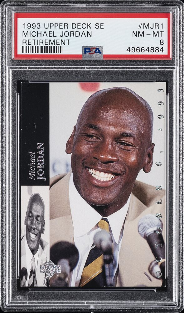 レア90S UPPERDECK JORDAN RETIREMENT CARD 1999 Upper Deck Michael Jordan 23 card retirement set 3.5 x