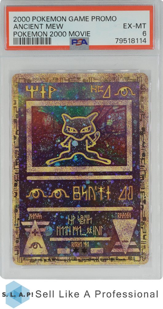 pokemon mew movie card Pokemon Card ARS9 Ancient Mew Movie Promo Not Error PSA 1998 Japanese main image 0