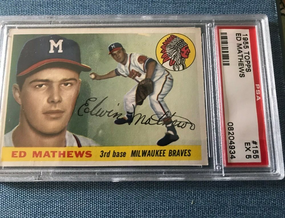 Auction Prices Realized Baseball Cards 1955 Topps Ed Mathews