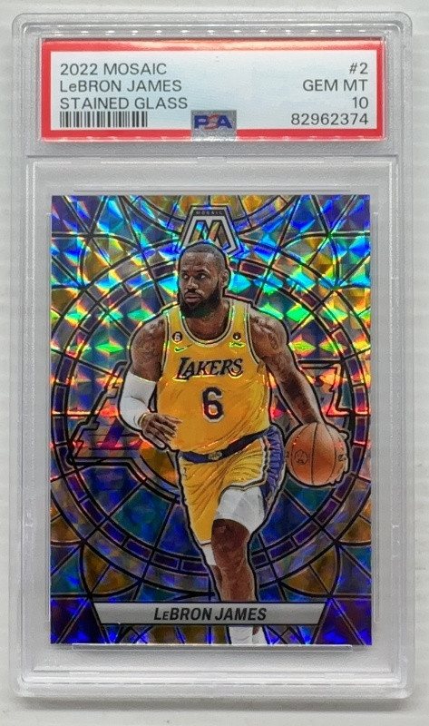 レブロン・ジェームズ　PSA 10 Auction Prices Realized Basketball Cards 2022 PANINI MOSAIC