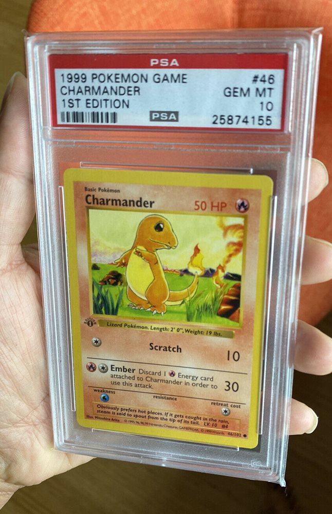 Auction Prices Realized Tcg Cards 1999 Pokemon Game Charmander 1st Edition