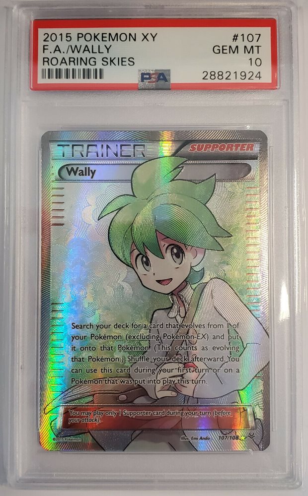 POKEMON ROARING SKIES WALLY FULL ART NEAR GOOD 107//108