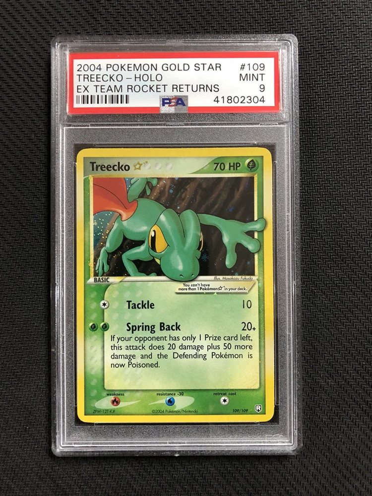 pokemon treecko card Treecko [GOLD STAR] #11 POKEMON JAPANESE Rocket Gang Strikes Back
