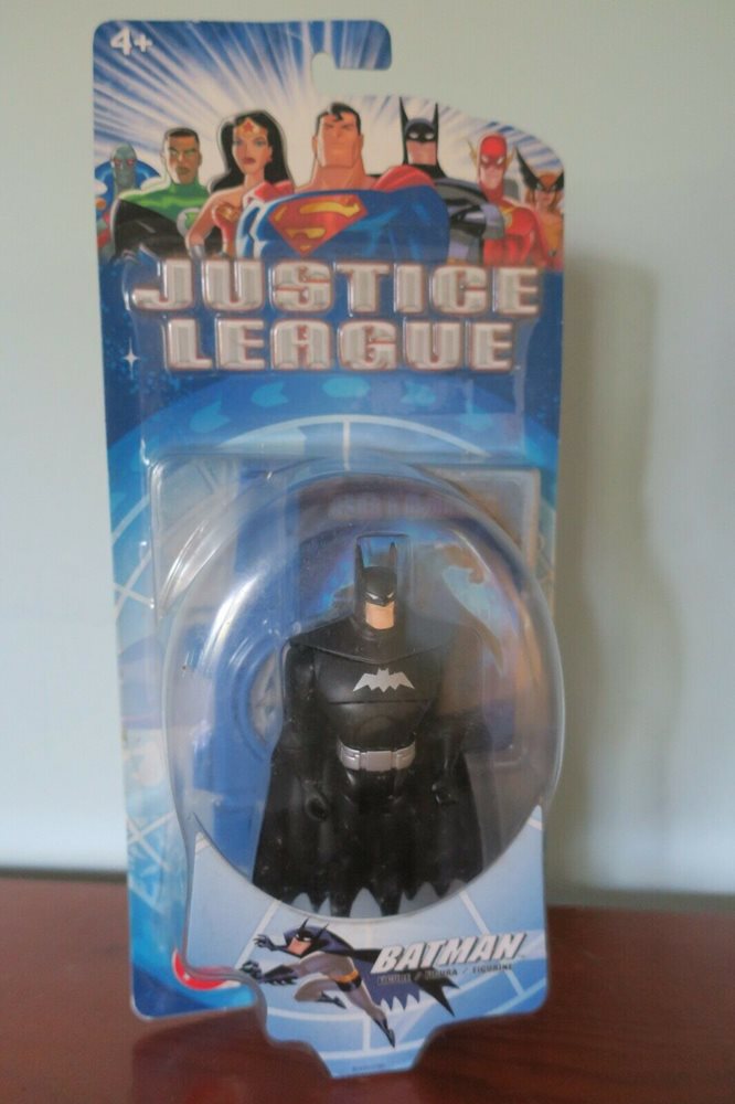 Batman Justice League Figure Display Base & Card Mattel