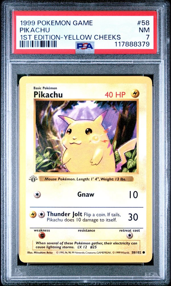 ポケモンカードゲーム 1999 Pikachu Yellow Cheeks 1ed PSA5 1999 Nintendo Pokemon Game Pikachu (1st Edition-Yellow Cheeks
