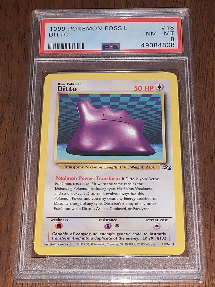 新品即決 トレーディングカード Psa 10 Gem Mt Pokemon Fossil Unlimited English Ditto Holo 3 セール Drchibornfree Com
