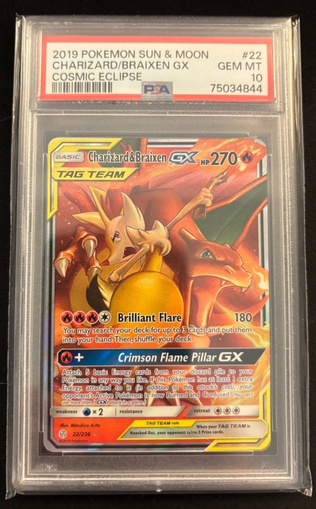 ポケモンカード Charizard/Braixen GX PSA 10 PSA 10 Charizard & Braixen GX #075 Remix Bout Tag Team