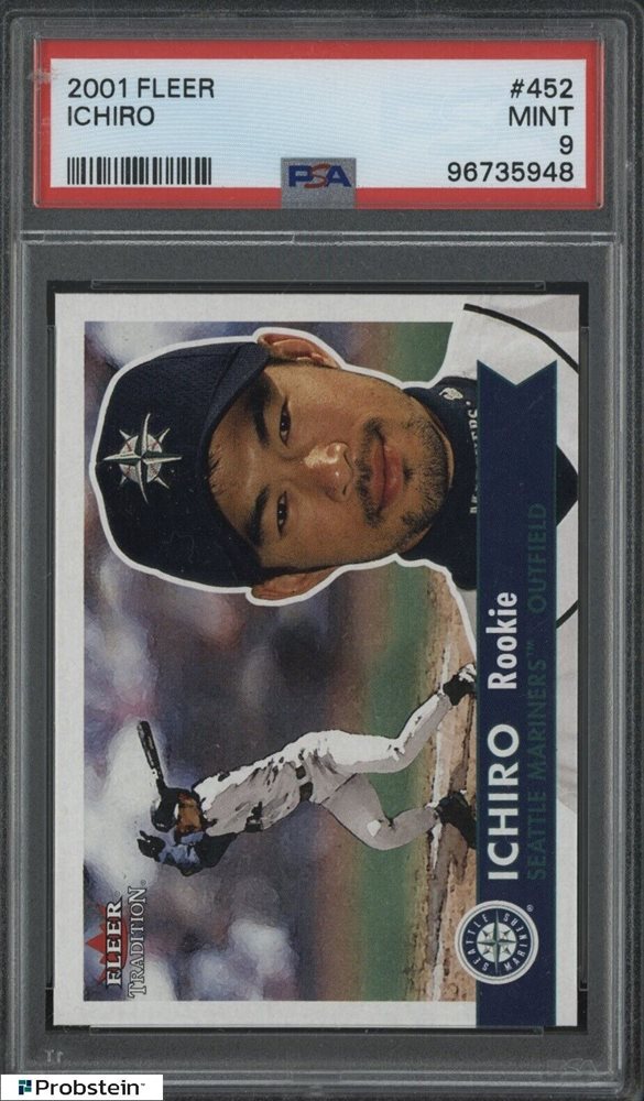 シングルカード MLB - ICHIRO 2001 FLEER LEGACY  Ichiro PSA 9 Ichiro Suzuki 2001 Topps Gold RC PSA 8.5 Gem 10 Auto 01 ROY