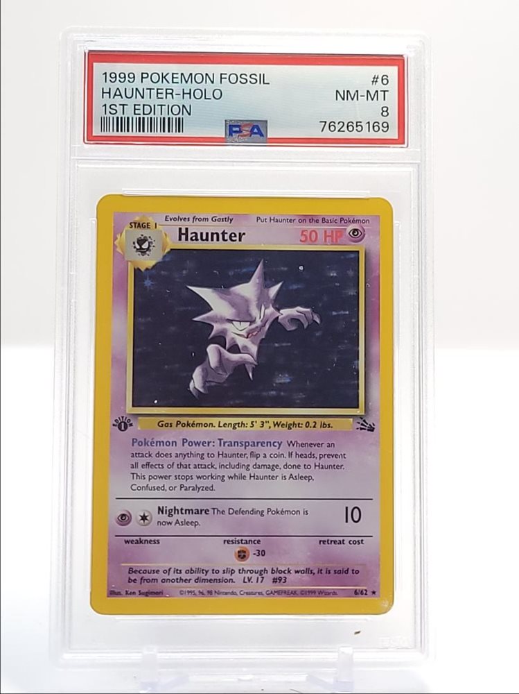 Auction Prices Realized Tcg Cards 1999 POKEMON FOSSIL Haunter-Holo