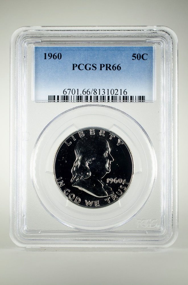 PR66 1961 PCGS GRADED FRANKLIN 90/% SILVER HALF DOLLAR 50C PROOF COIN LIBERTY US