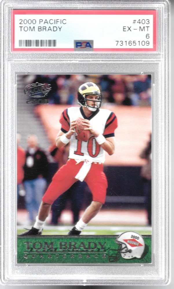 2000 Pacific Tom Brady ルーキーカード 2000 Pacific Aurora Tom Brady | PSA CardFacts®