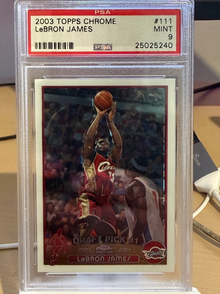NBA カード Lebron James Topps Chrome PSA9 2003 Topps Chrome LeBron James ROOKIE RC #111 PSA 9 MINT on